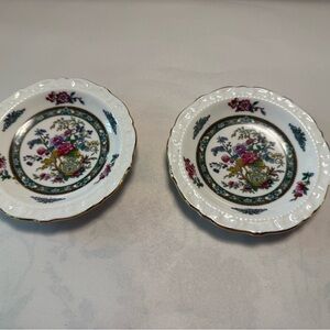 Small Floral Patterned Porcelain Plates by Paragon Fine Bone China